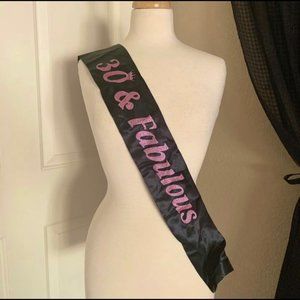 30th birthday sash and crown set